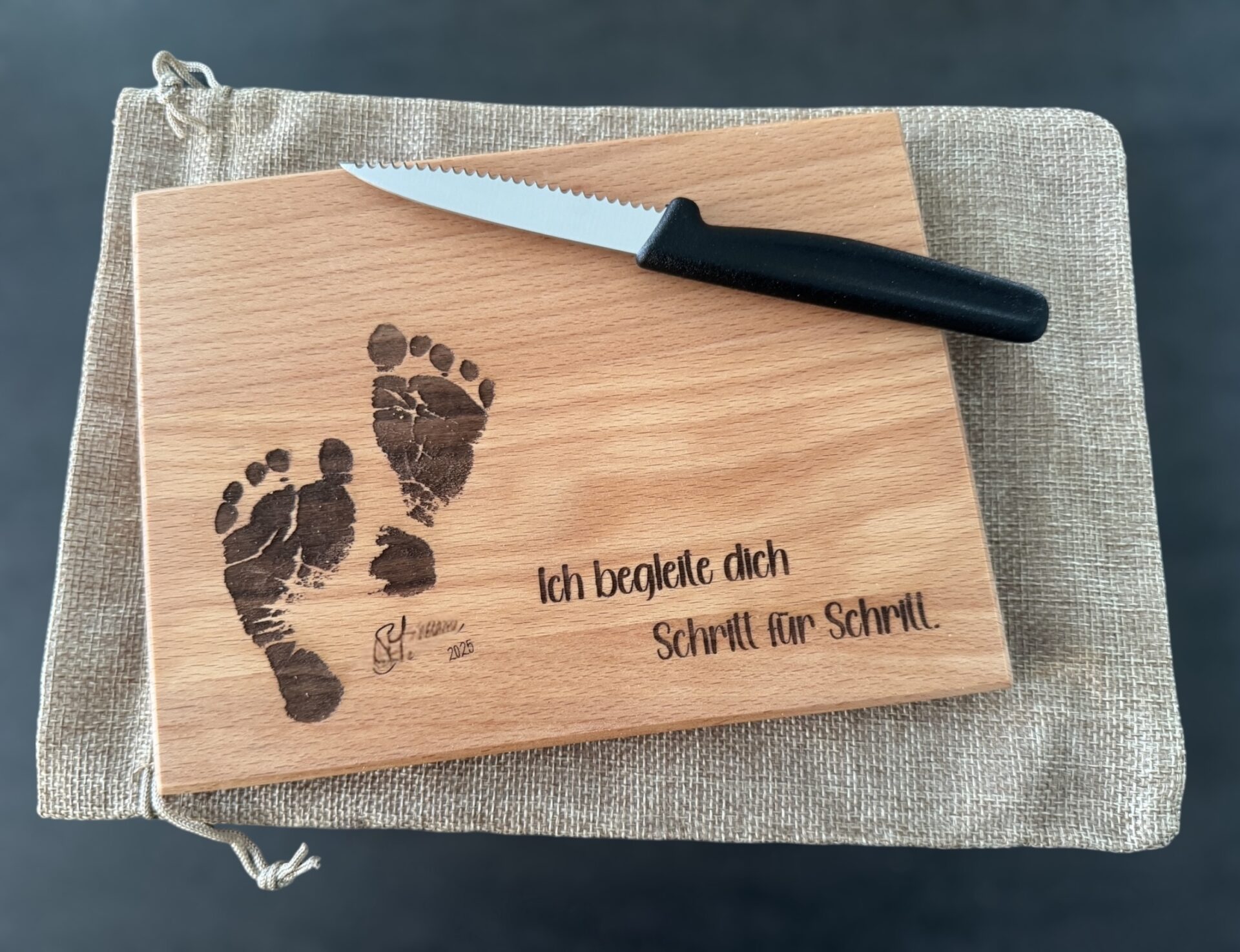 Schneidebrett mit Messer XL – Bild 6