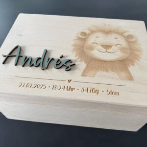 Erinnerungsbox klein mit Lasergravur