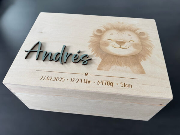 Erinnerungsbox klein mit Lasergravur